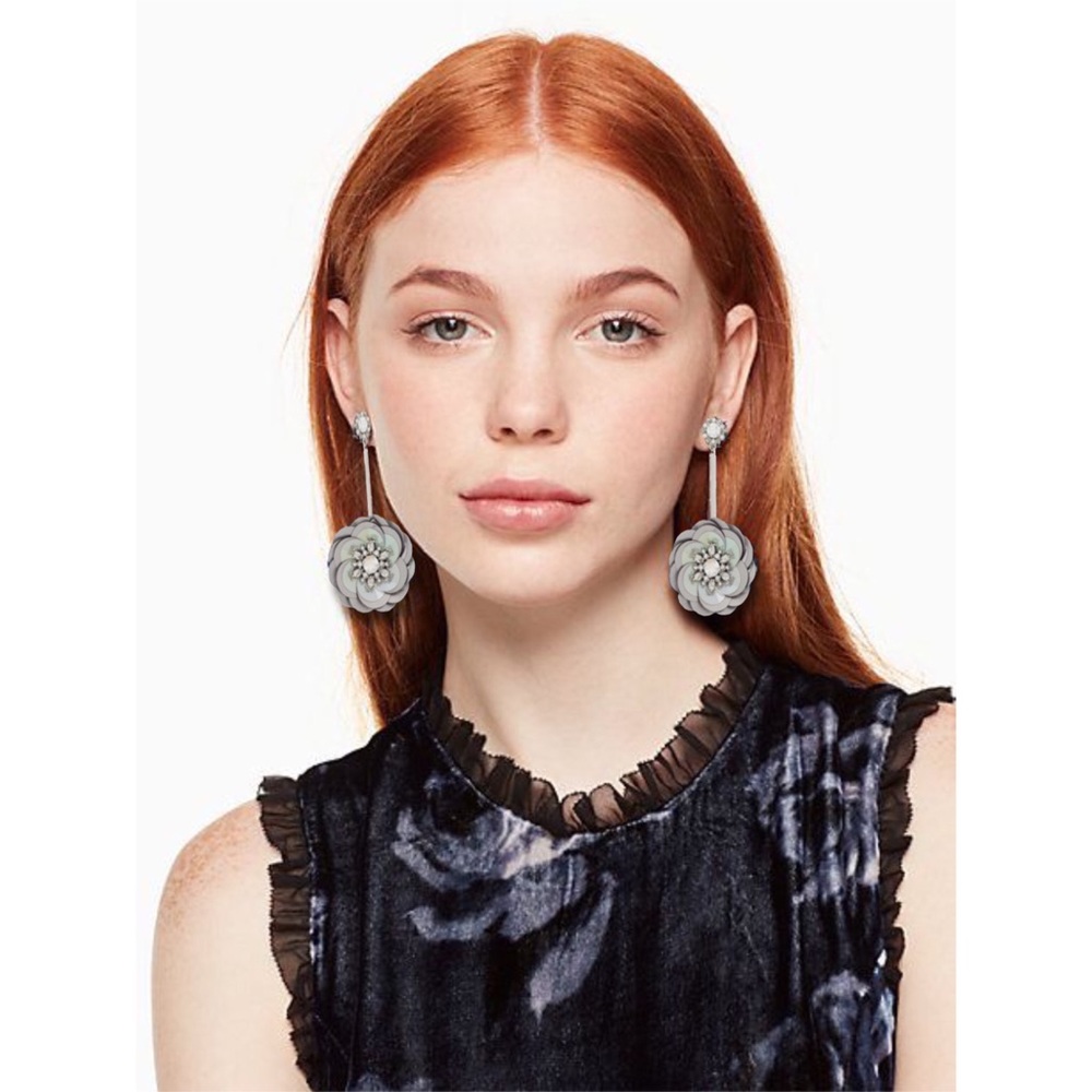 KATE SPADE • Snowy Nights Linear Earrings - Picture 4 of 4